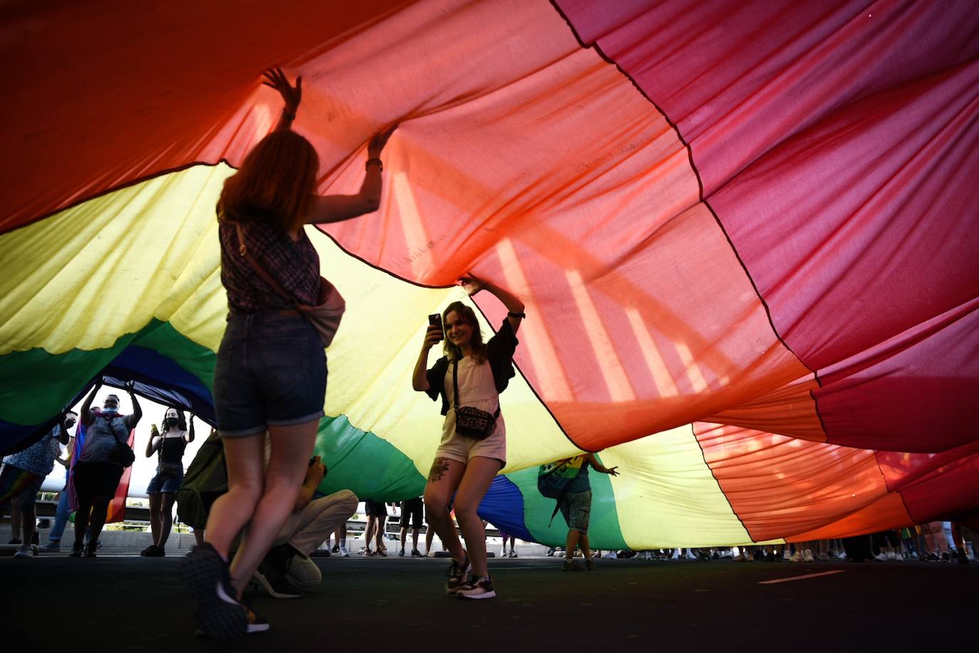 Marcha del Día de Orgullo 2021 en Valencia. 