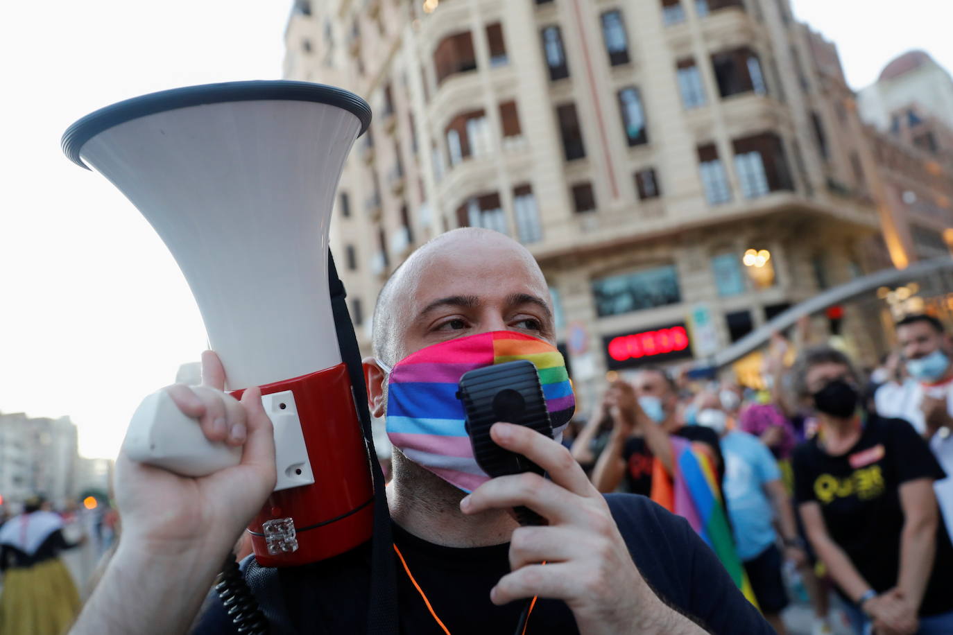 Marcha del Día de Orgullo 2021 en Valencia. 