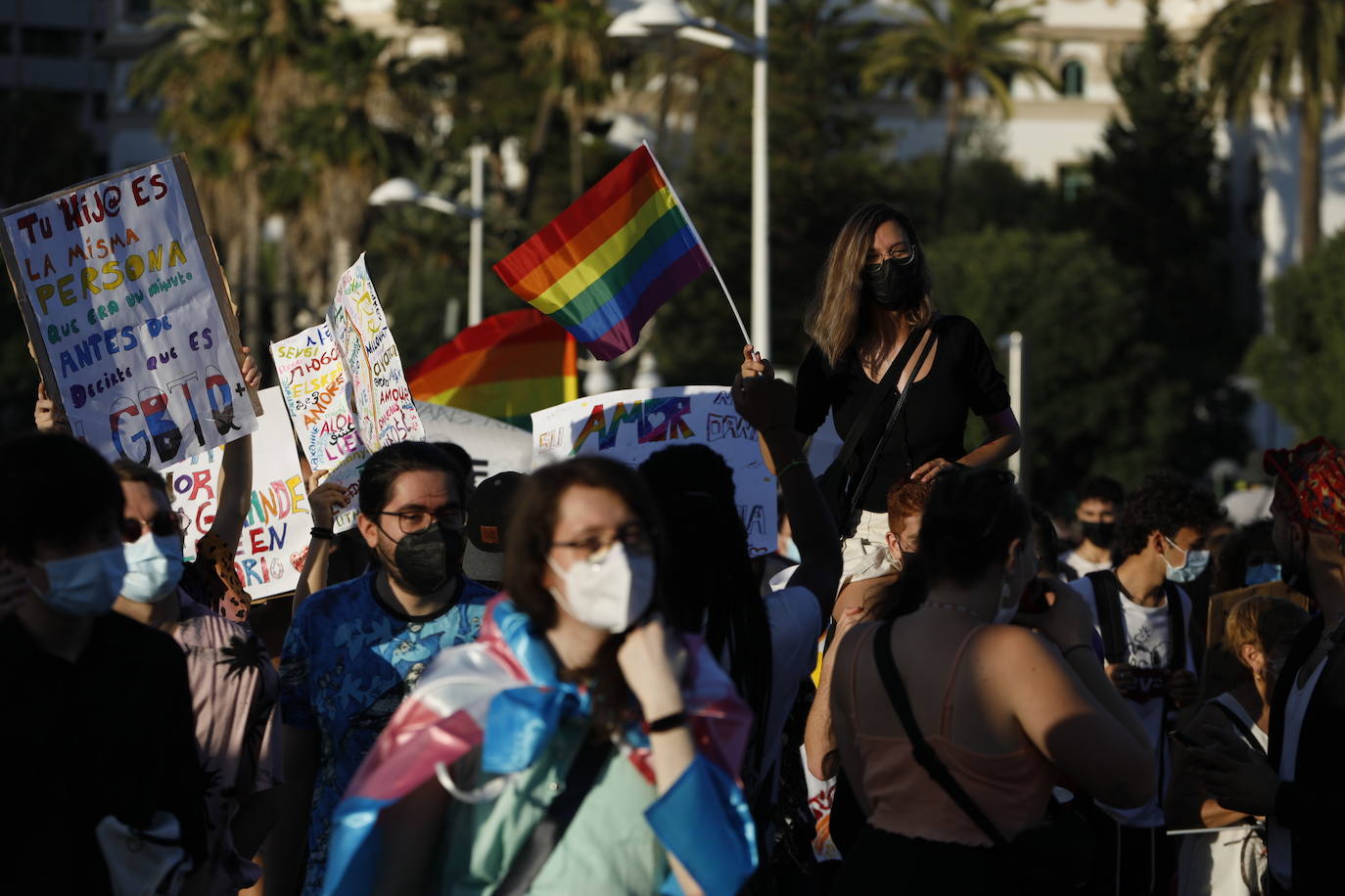 Marcha del Día de Orgullo 2021 en Valencia. 