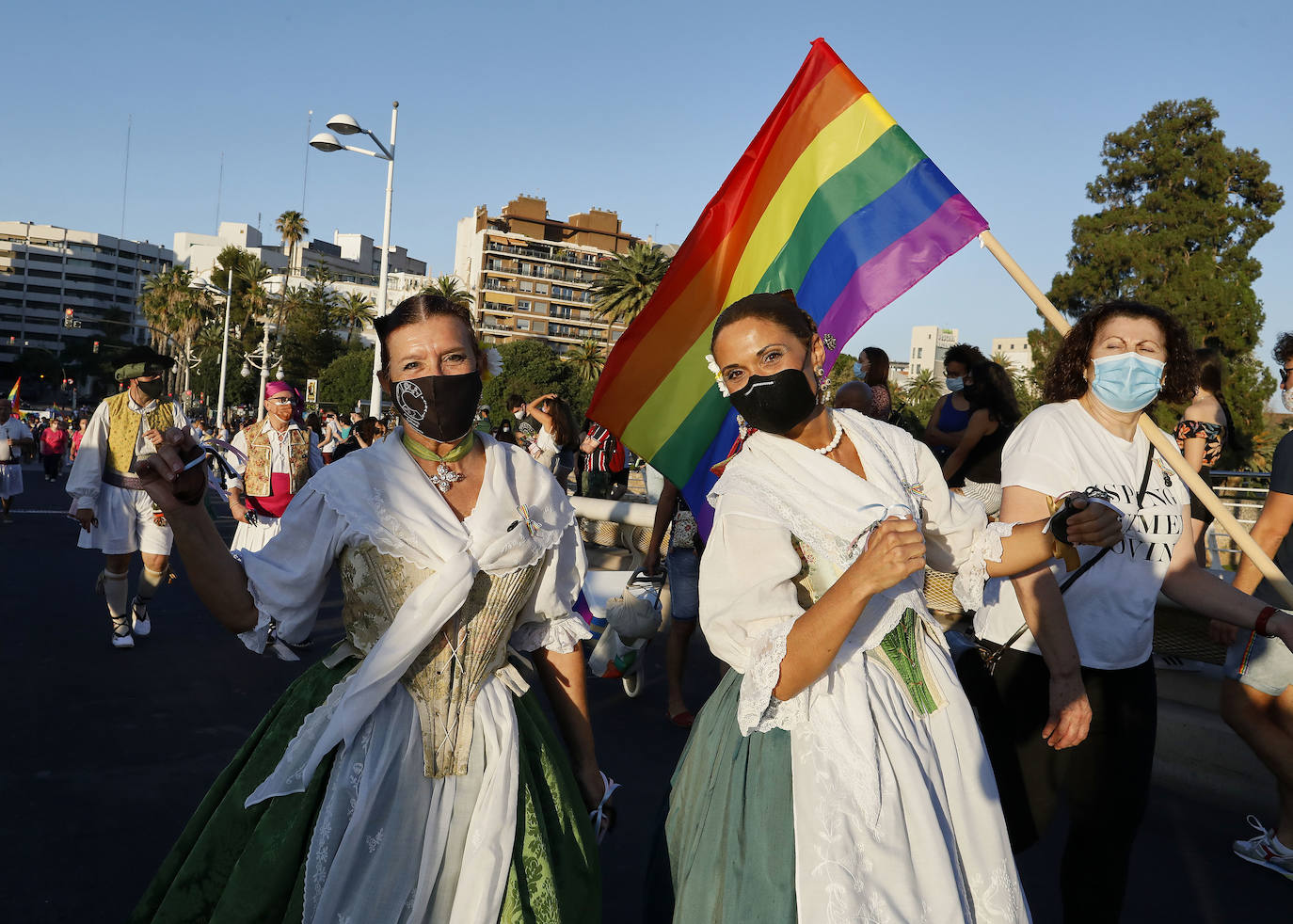 Marcha del Día de Orgullo 2021 en Valencia. 