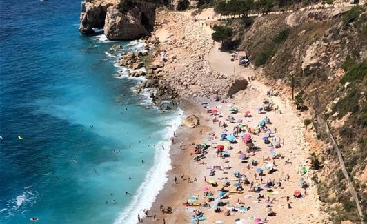 La cala del Moraig de Benitatxell. 