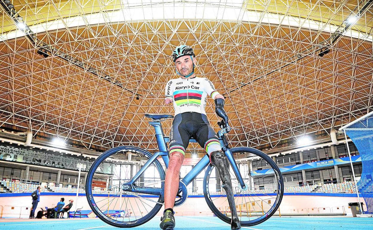 Ricardo Ten, en el velódromo Luis Puig. 