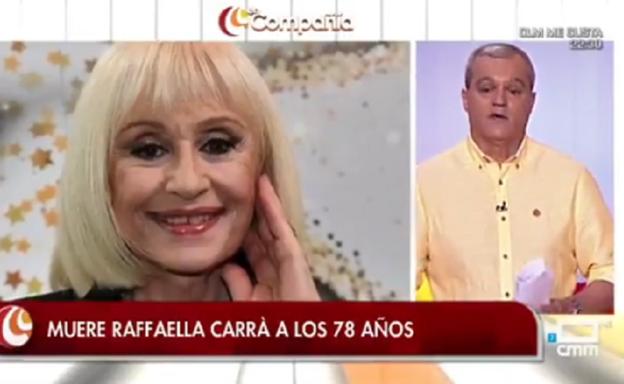 Ramón García, «consternado» al informar en pleno directo de la muerte de su «excelente amiga» Raffaella Carrà