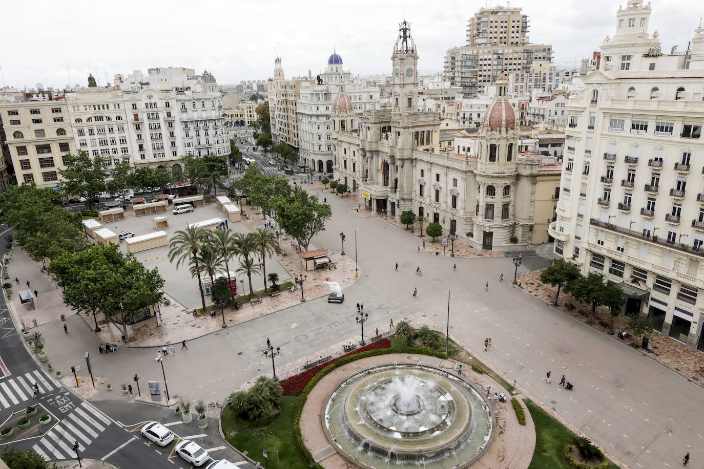 Plaza del Ayuntamiento de Valencia. 