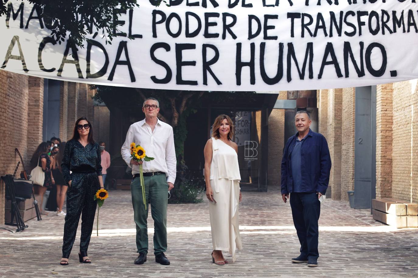 Sandra Guimarães, Thomas Hirschhorn, Susana Lloret y Vicent Todolí.