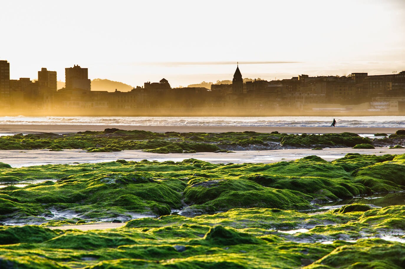 Gijón. Playa de San Lorenzo. 