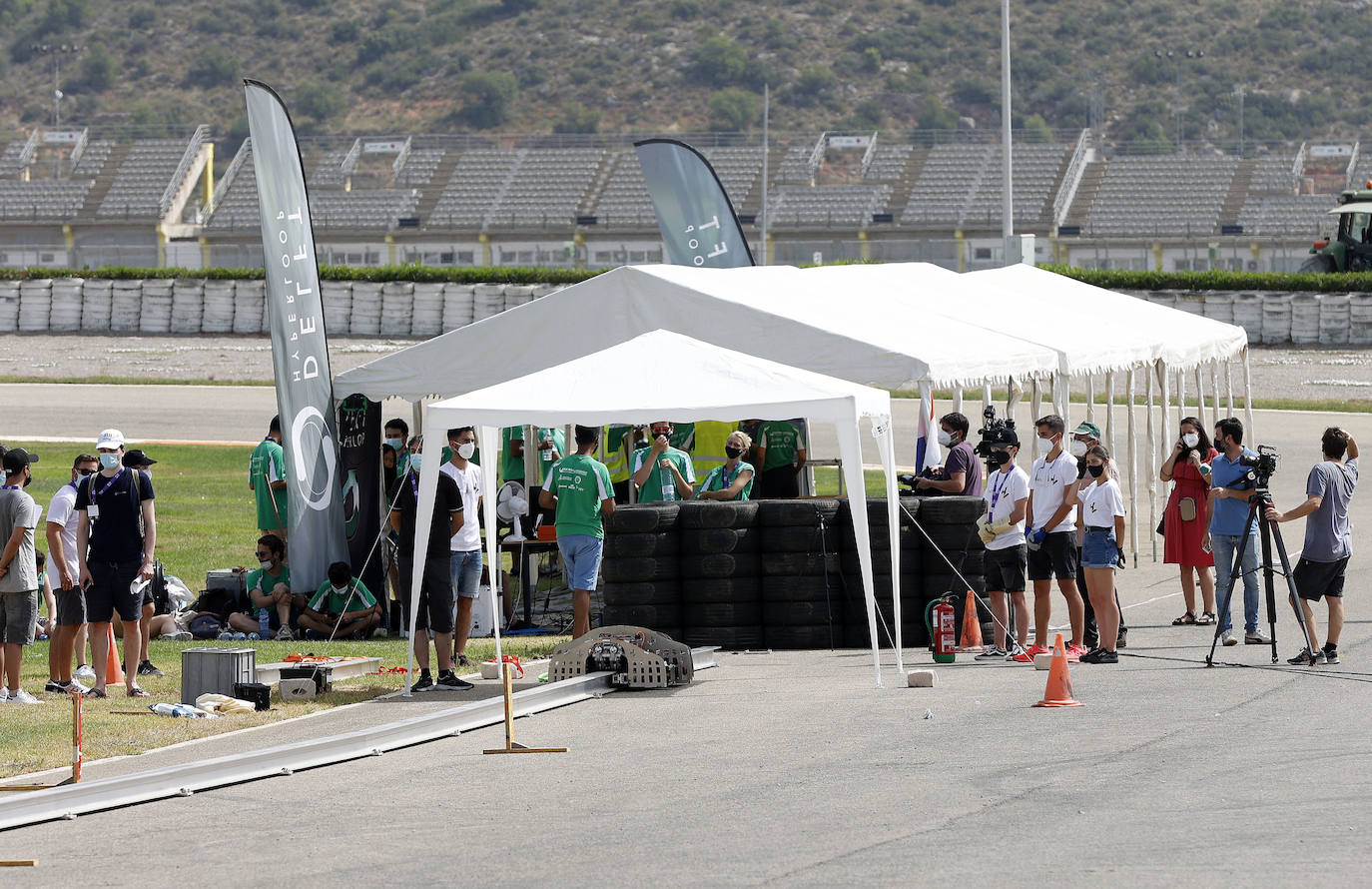 Un modelo del Hyperloop en Valencia. 