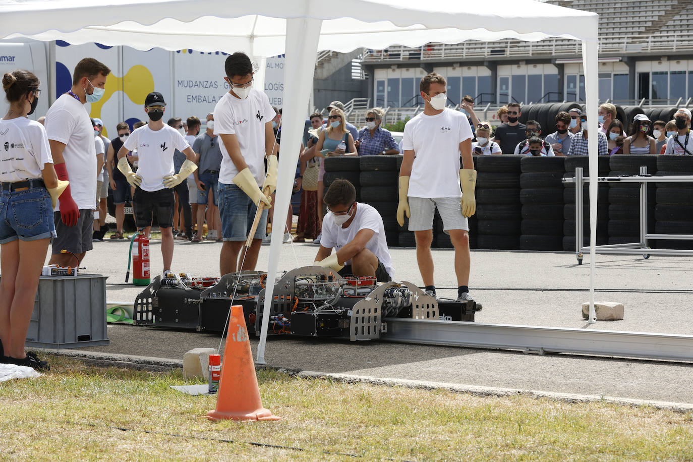 Un modelo del Hyperloop en Valencia. 