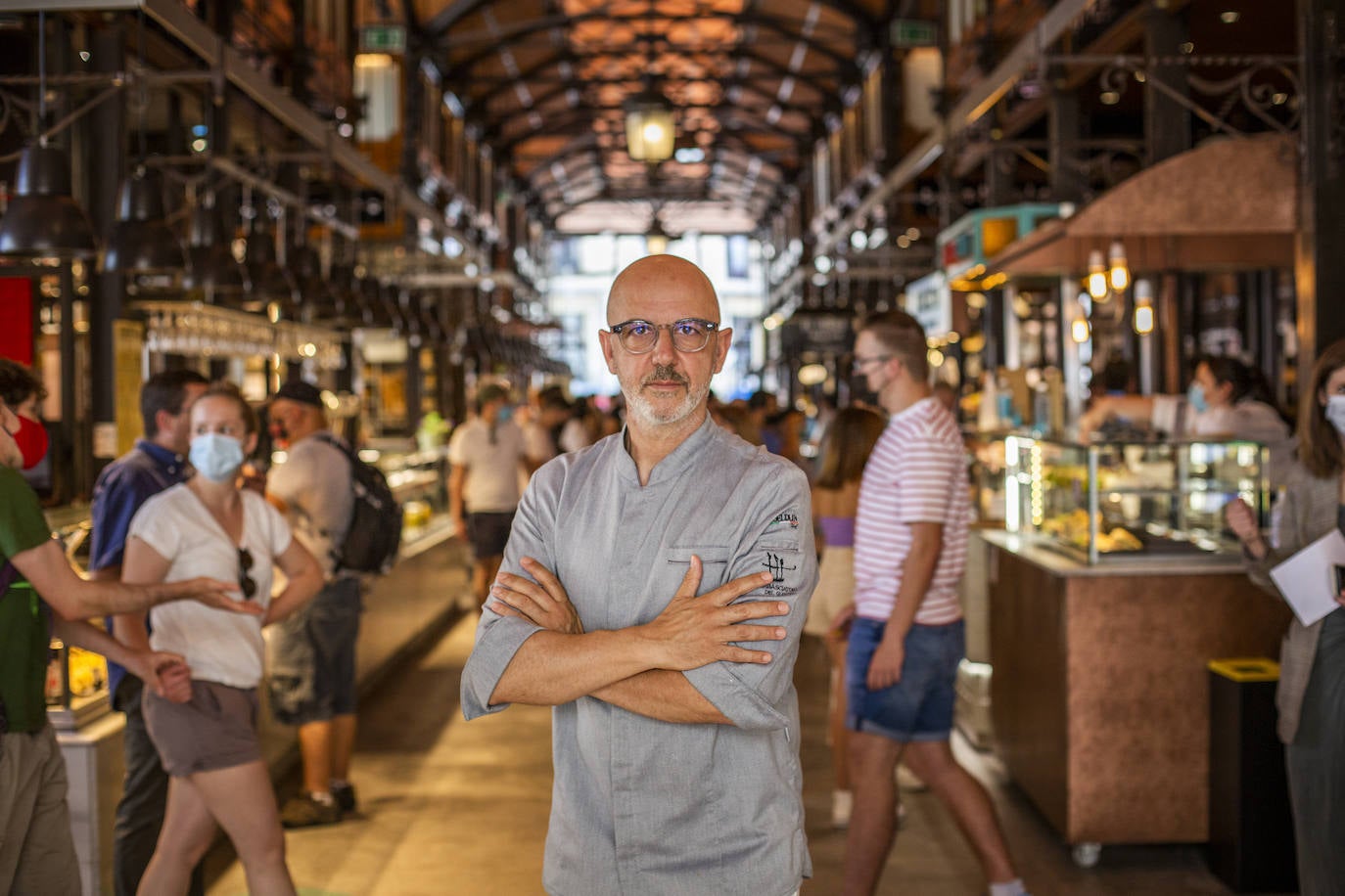 Franco Pepe, el mejor pizzero del mundo, durante su visita a Madrid. 