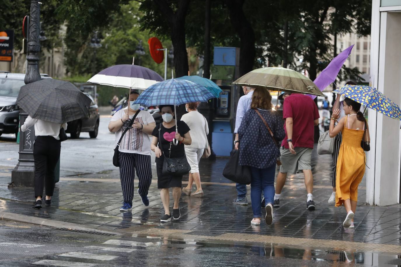 Lluvia en Valencia. 