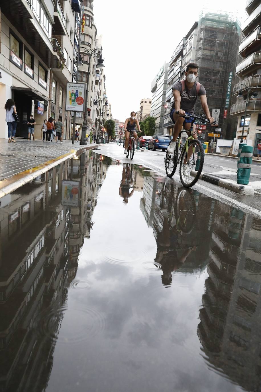 Lluvia en Valencia.