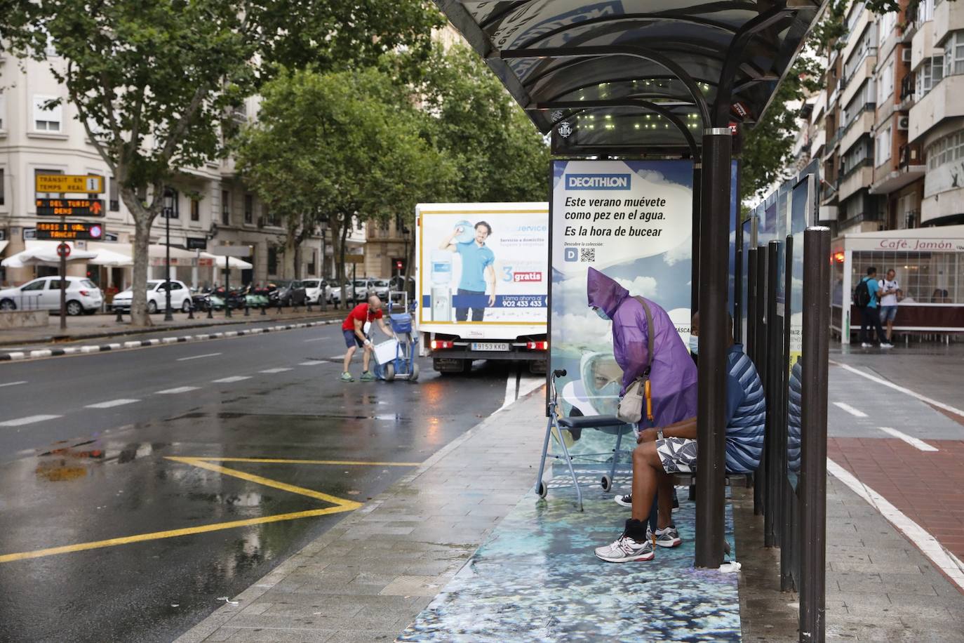 Lluvia en Valencia.