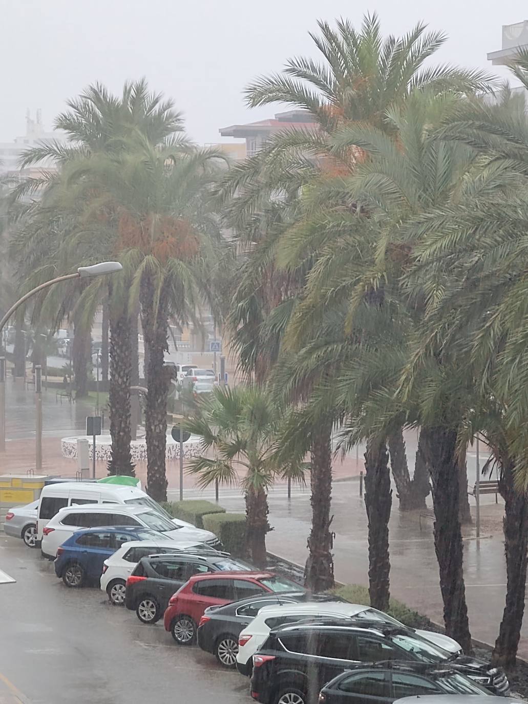 Lluvia en Tavernes de la Valldigna. 