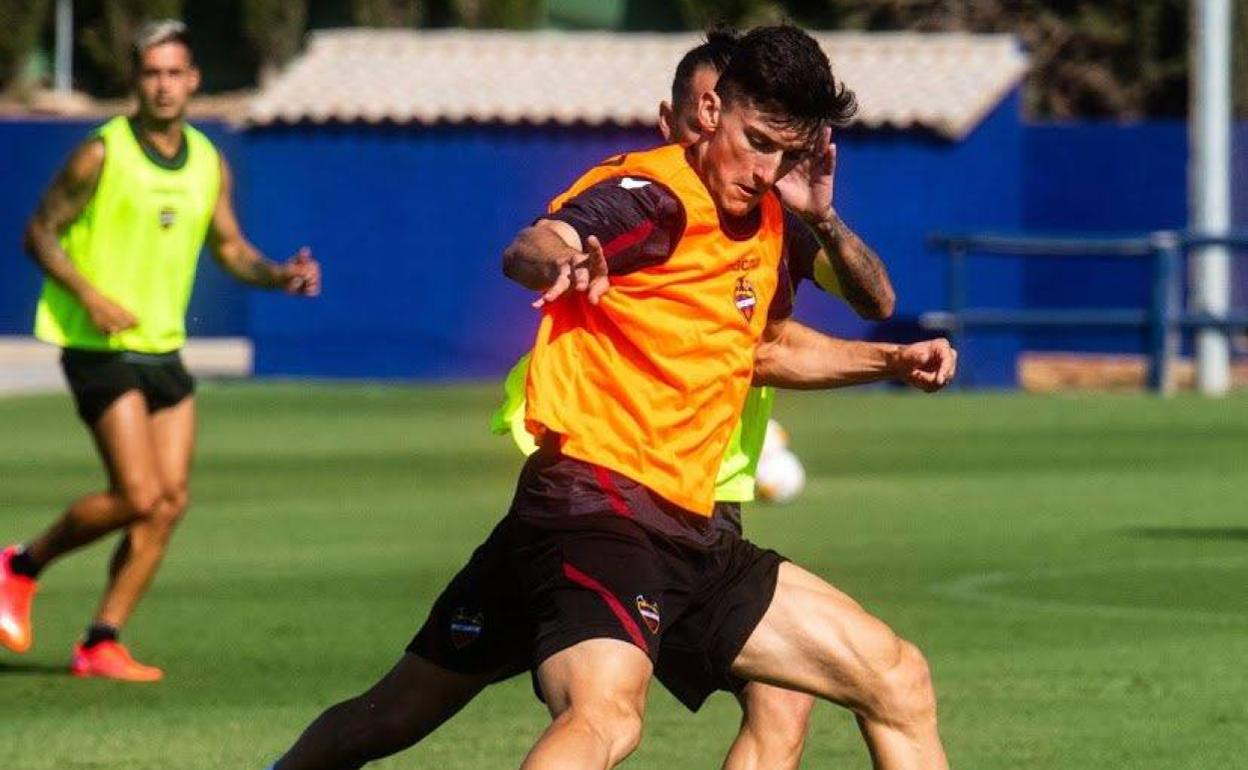 Pepelu García, durante un entrenamiento de pretemporada.