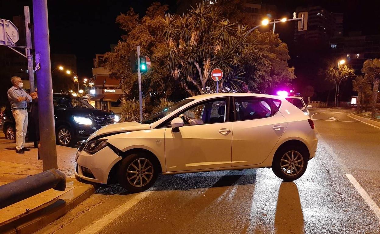 Cinco accidentes de tráfico se produjeron en Alicante entre el sábado y el domingo. 