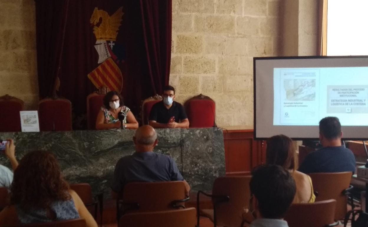 Momento de la presentación de los resultados del proceso participativo en la sede de la Mancomunitat. 