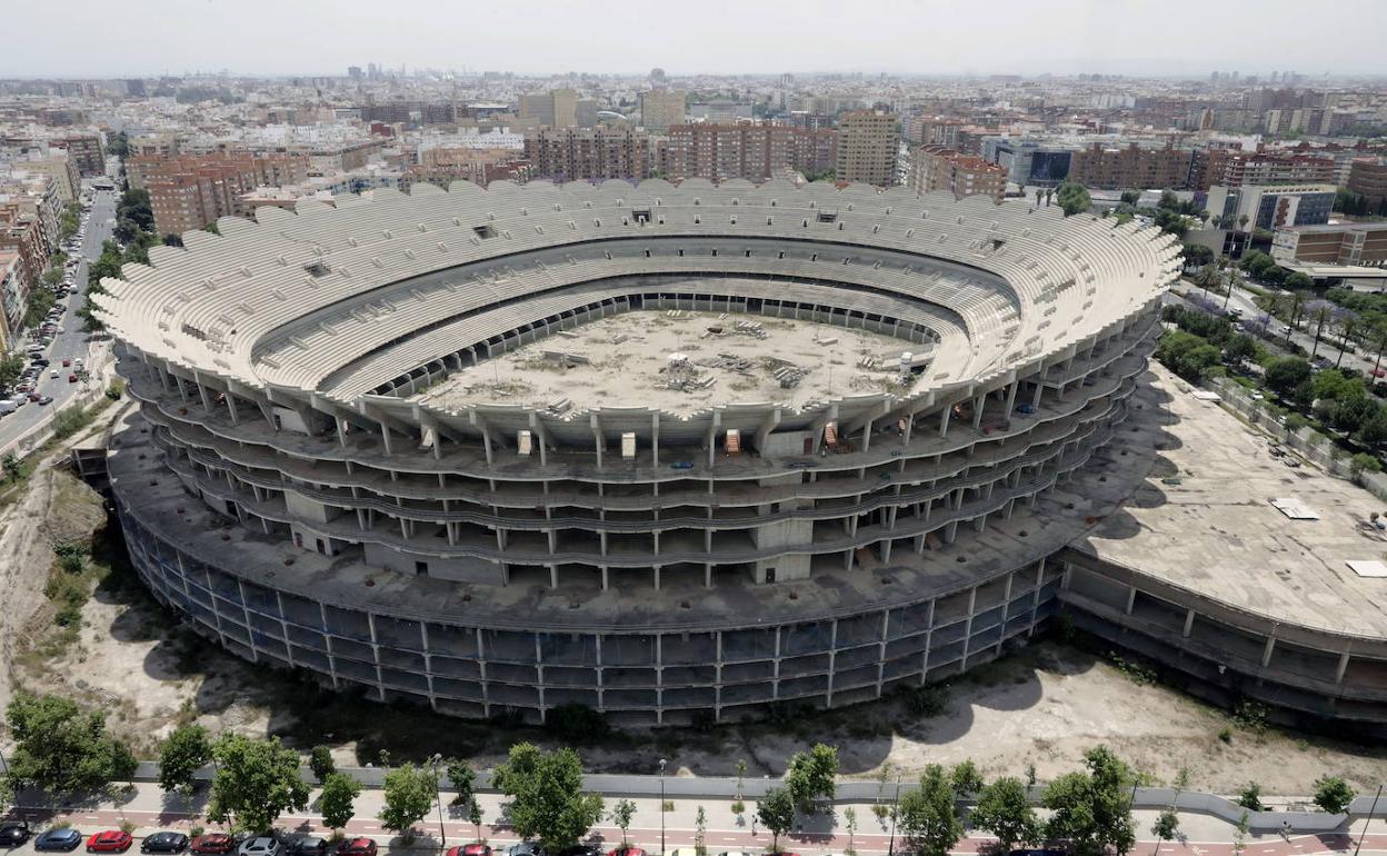 Aspecto del Nuevo Mestalla. 