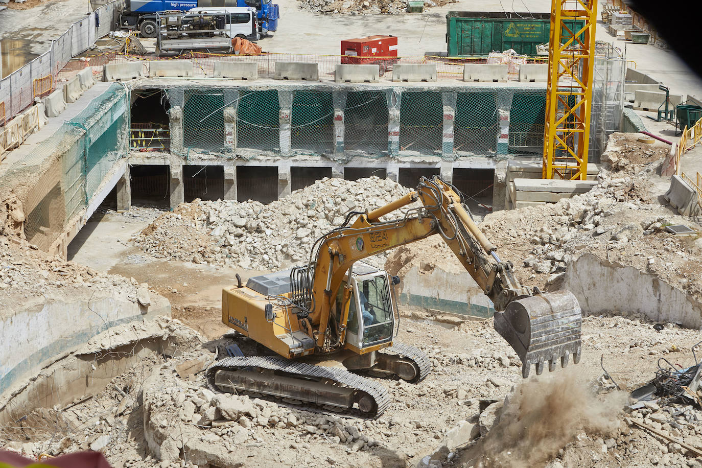 Fotos: Así van las obras de la plaza de la Reina de Valencia