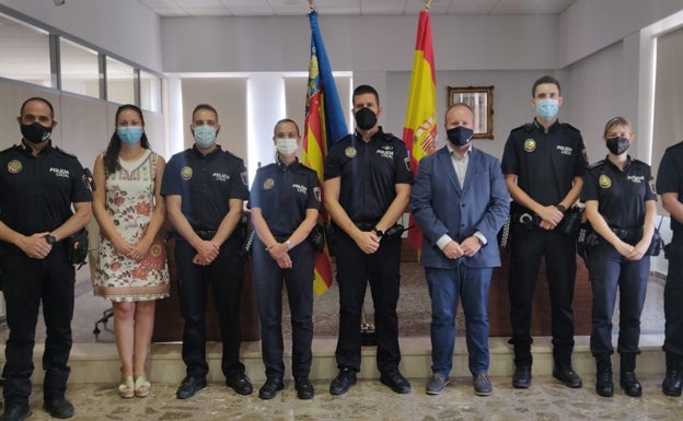 Nuevos agentes de Policía Local de Xeraco. 