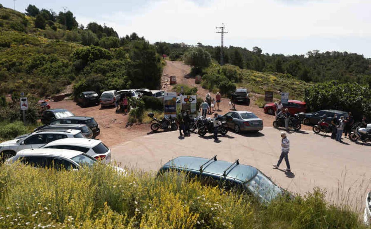 La Sierra de Calderona, uno de los parques naturales de la Comunitat a los que se ha limitado el acceso, este jueves.