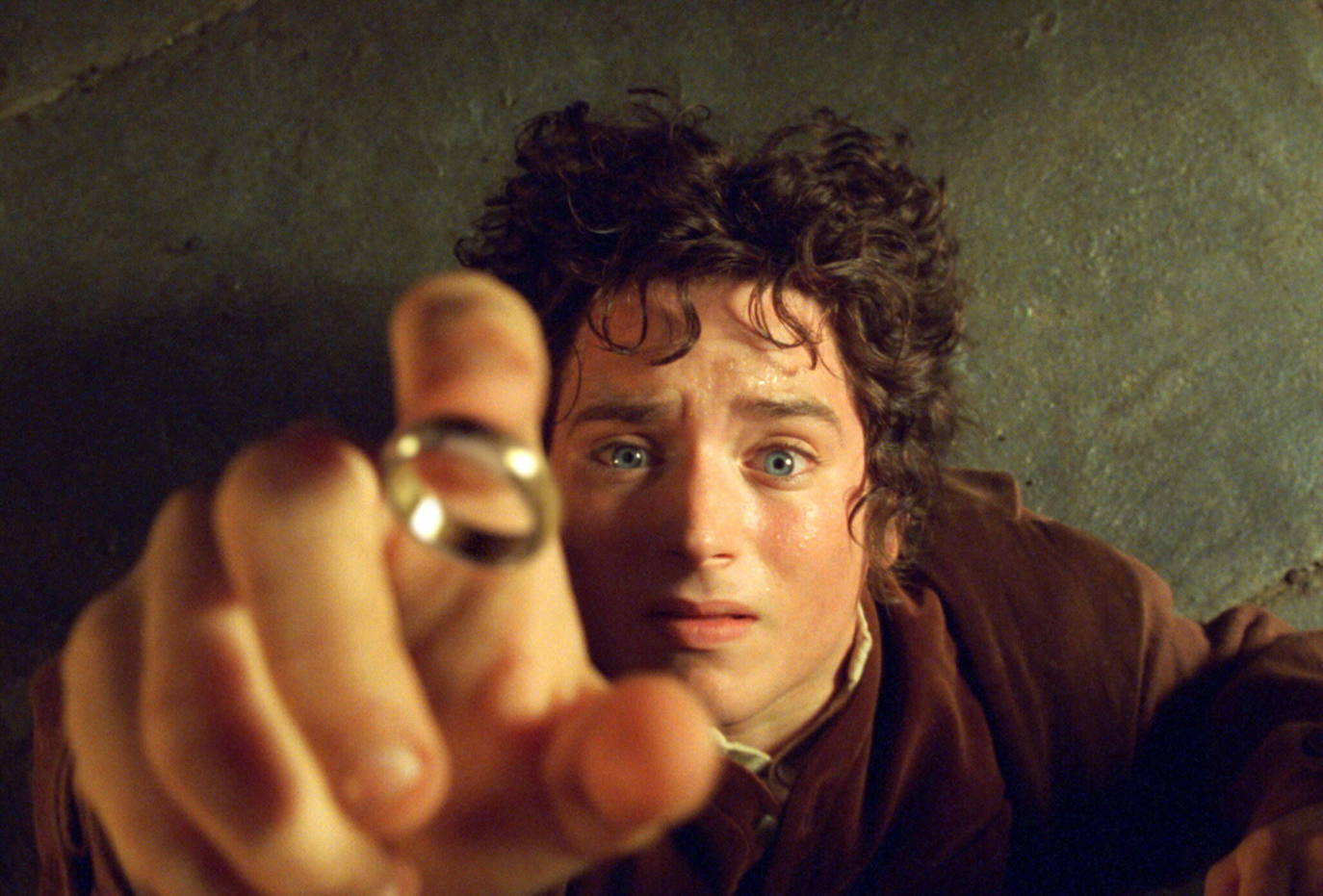 Elijah Wood en le papel de Frodo