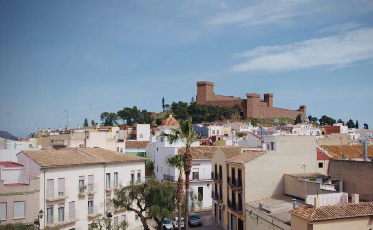 La recreación del castillo de El Puig, sobre lo alto de la montaña.