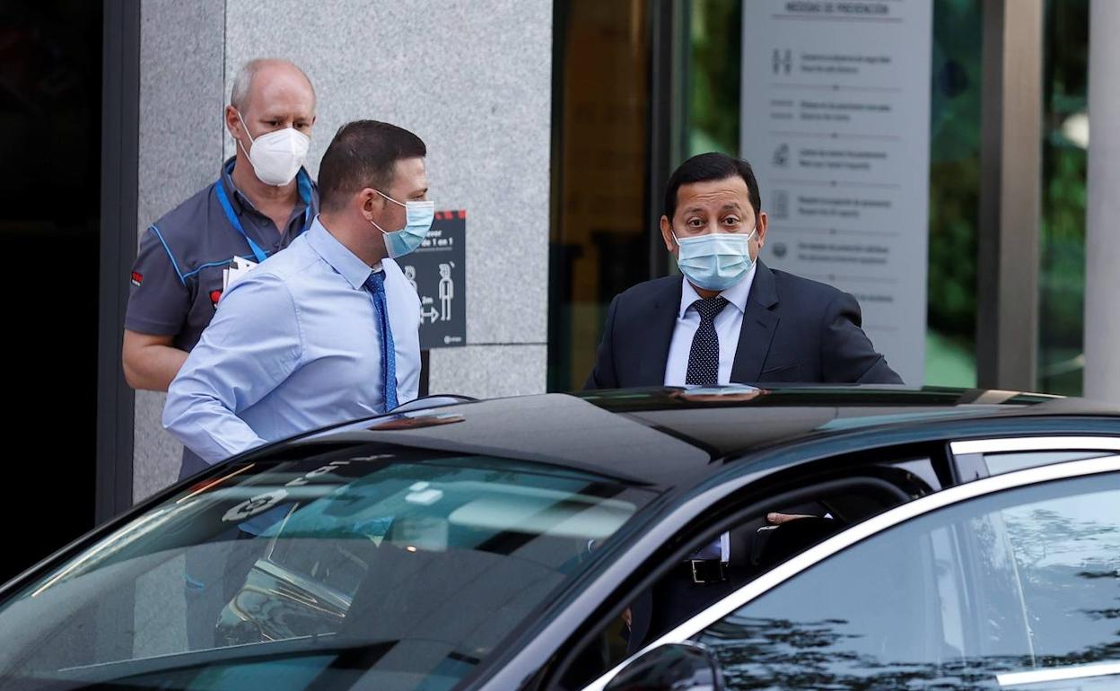 Anil Murthy, ayer a su llegada a la asamblea de LaLiga. 