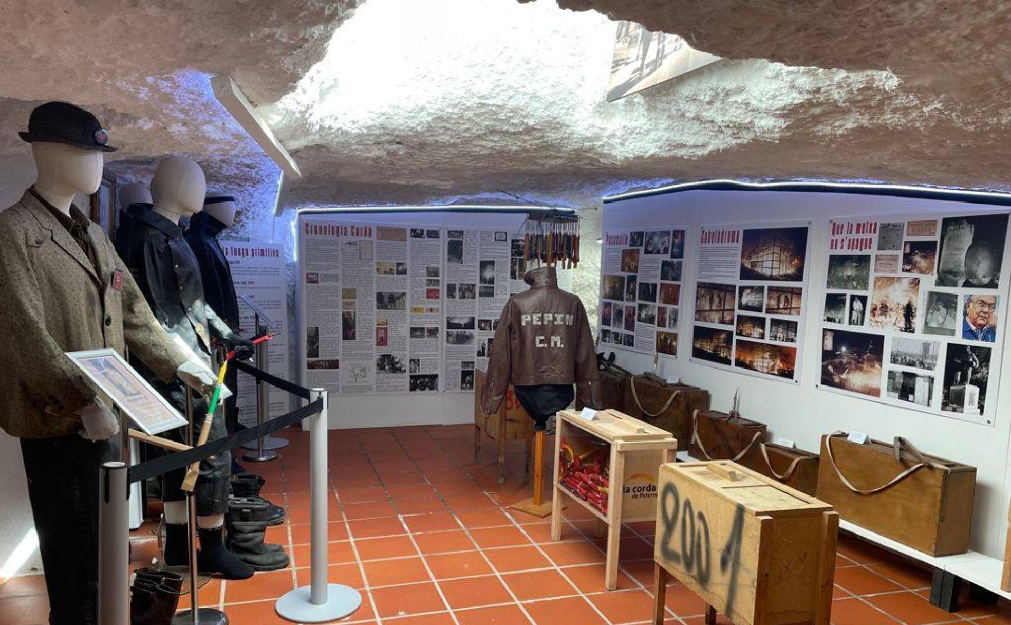 El espacio dedicado a la Cordà en les Coves del Batà. 