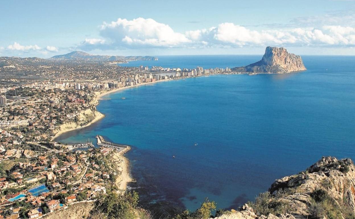 Vista panorámica de Calp. 