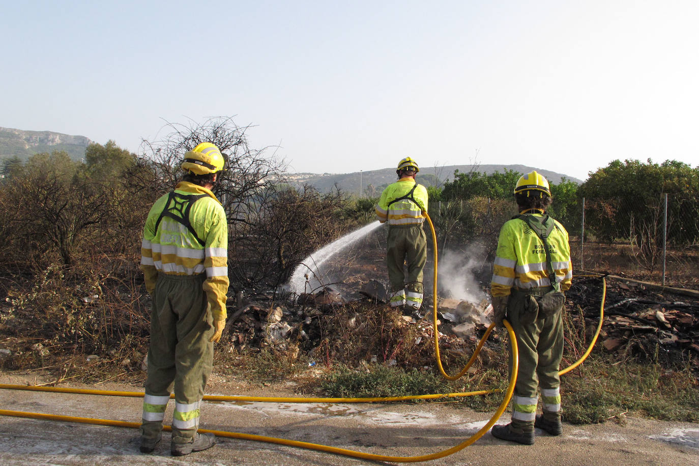 Incendio en Dénia.