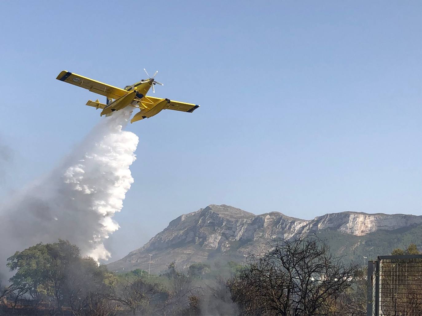 Incendio en Dénia