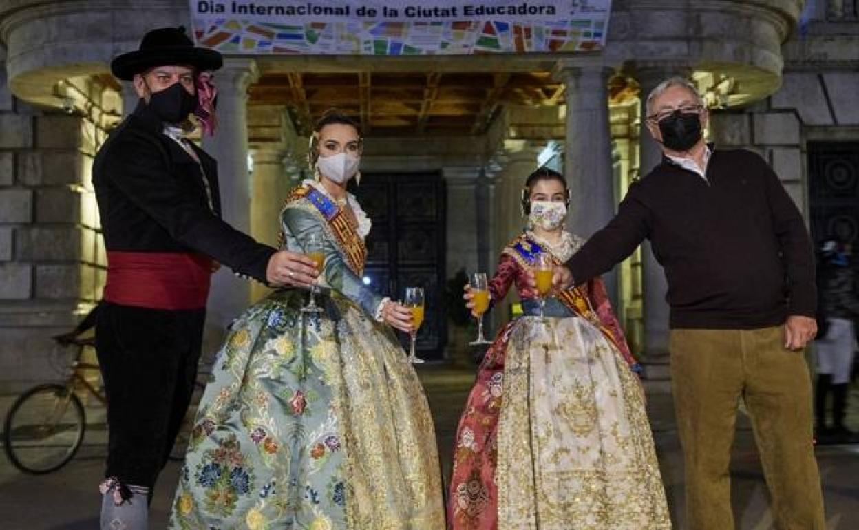 Acto del aniversario de la declaración de las Fallas como Patrimonio Inmaterial de la Humanidad.