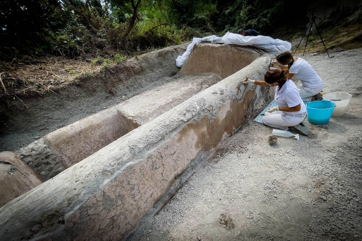 Un equipo de investigadores de la Universitat de Valencia descubre el peculiar enterramiento de un liberto en la antigua ciudad romana destruida por el Vesubio