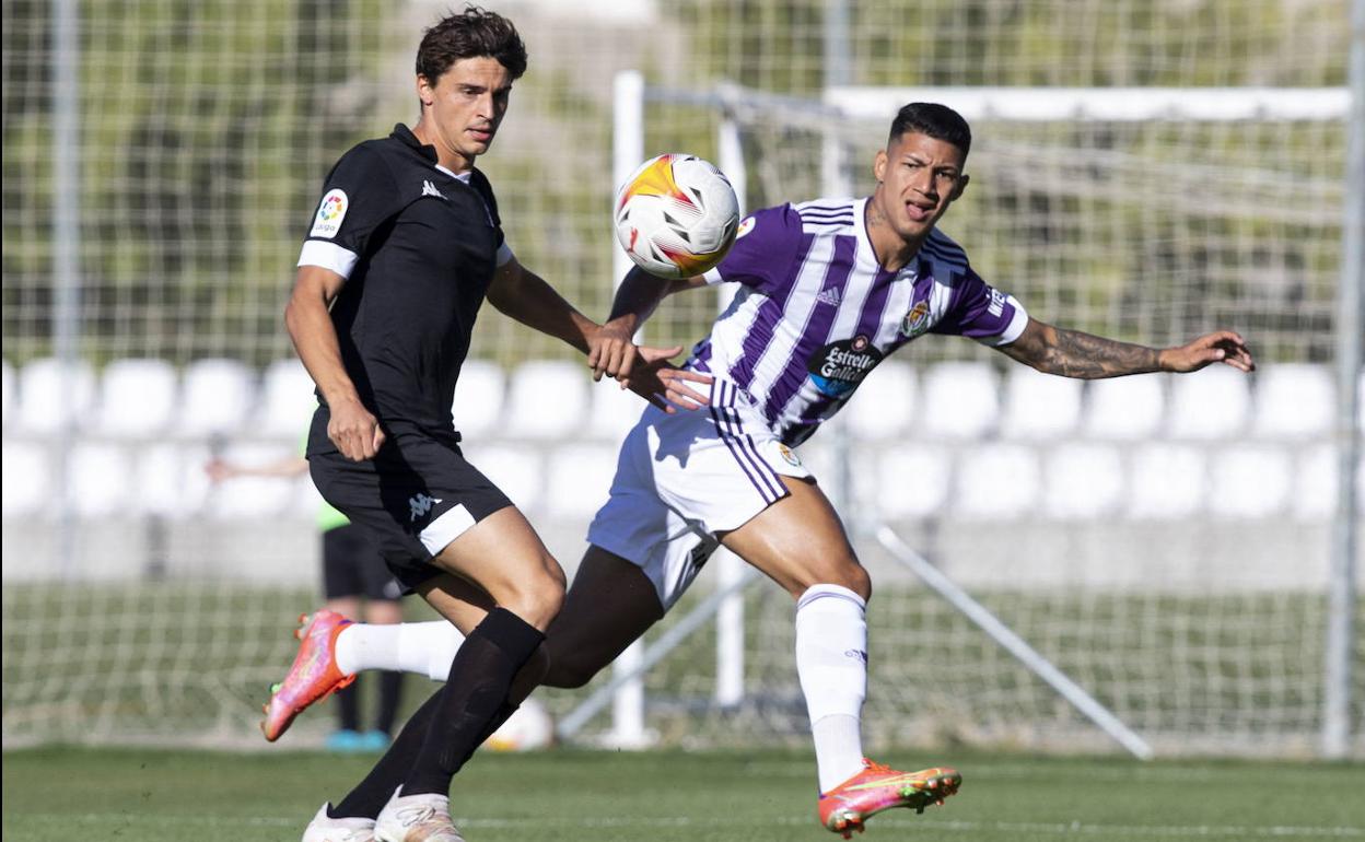 Marcos André durante un amistoso de pretemporada ante el Amorebieta