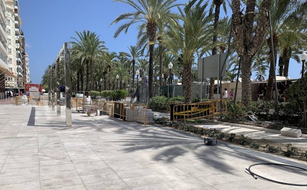 Las obras continúan en La Explanada. 