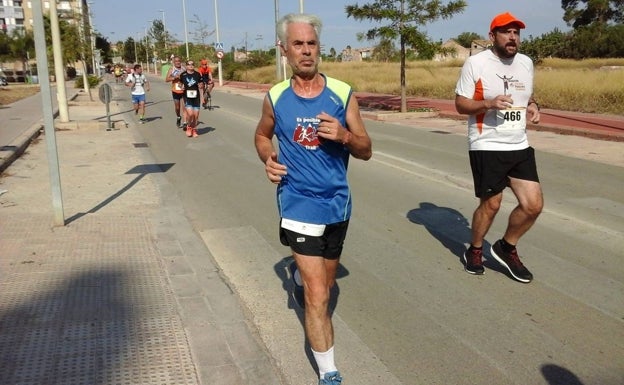 García San Rafael, en una prueba en Moncada en una zona habitual para él. 