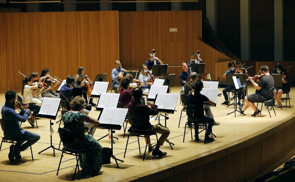 Ensayos de la Orquestra de la Comunitat Valenciana. 