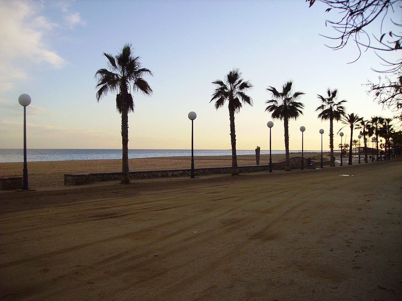 Efectos de las lluvias en Canet.