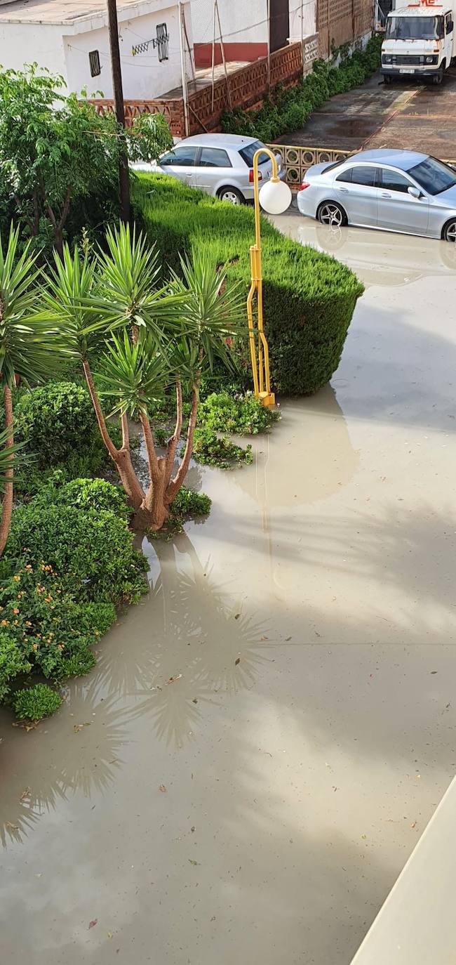 Efectos de las lluvias en Canet.