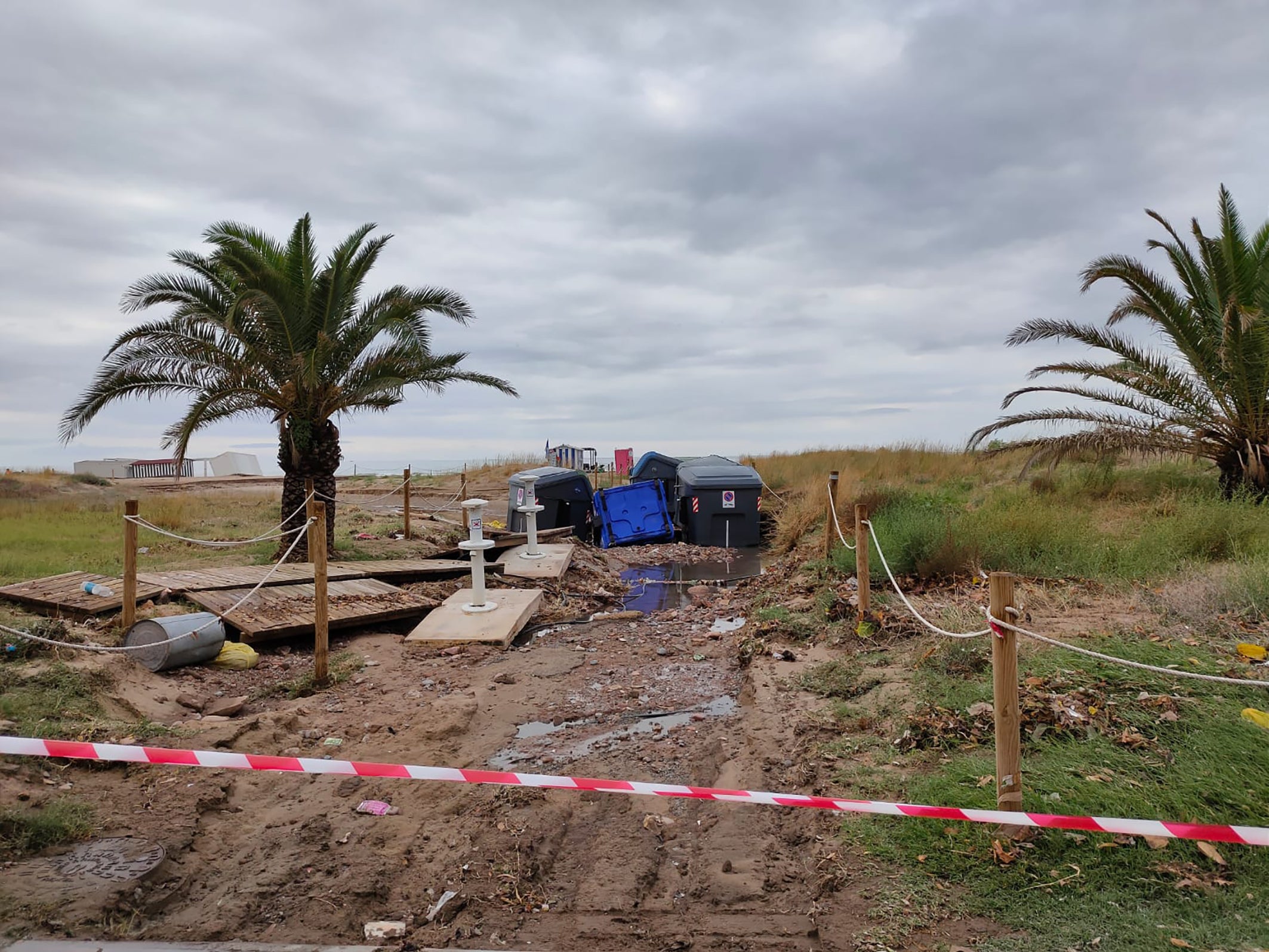 Los efectos de la lluvia en Sagunto