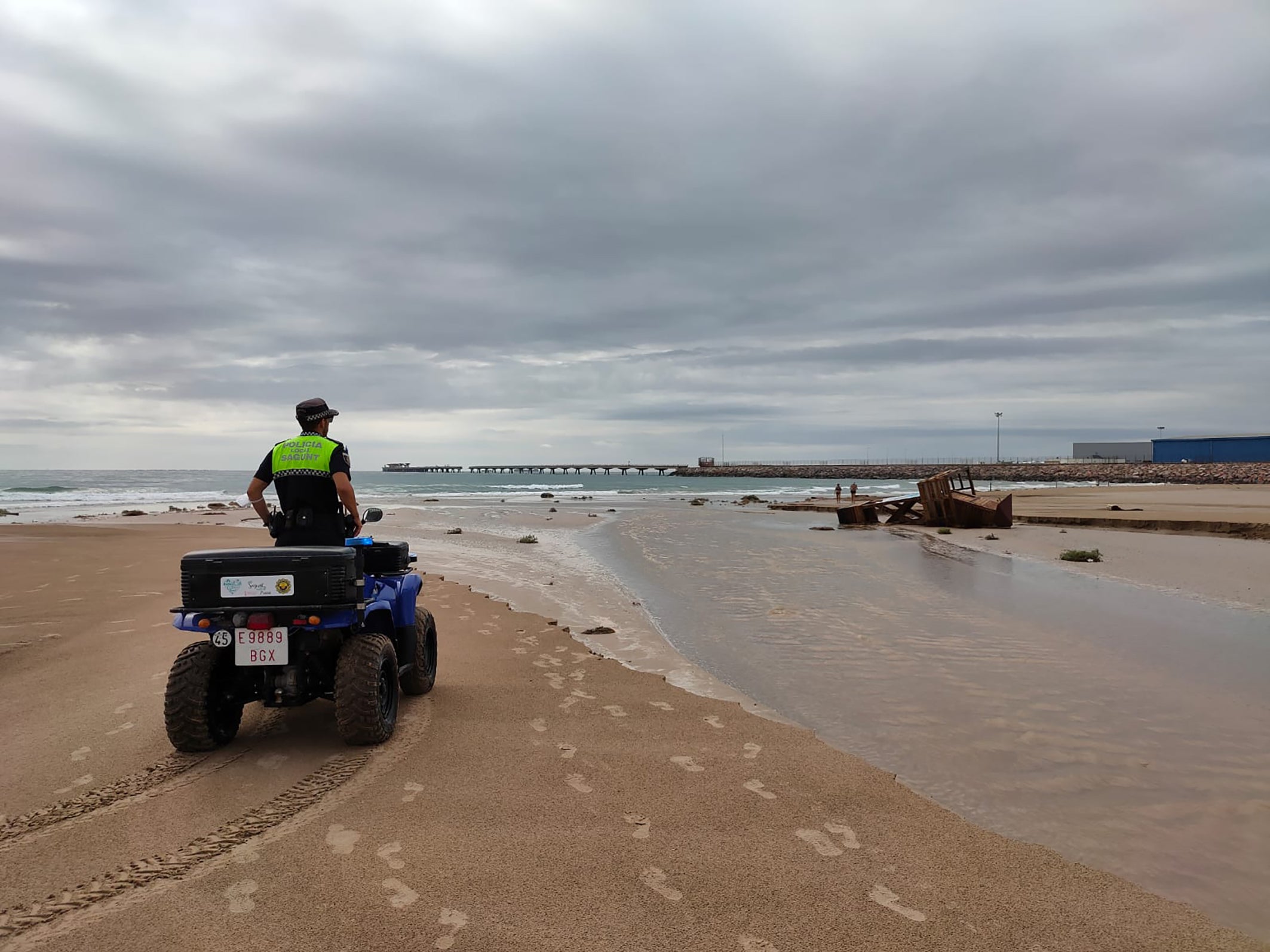 Los efectos de la lluvia en Sagunto