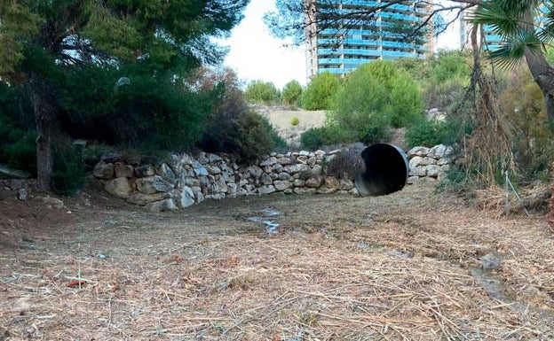 Uno de los barrancos de Benidorm. 