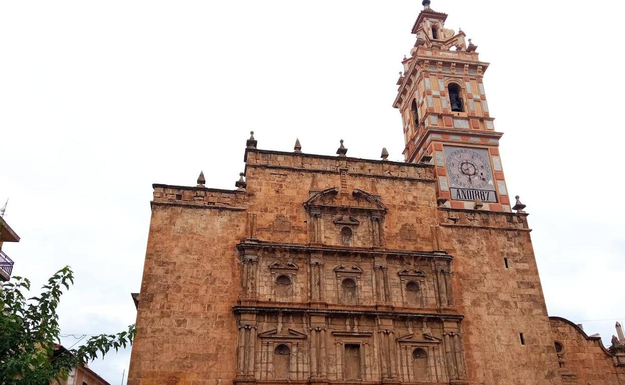 La iglesia barroca de Chelva. 