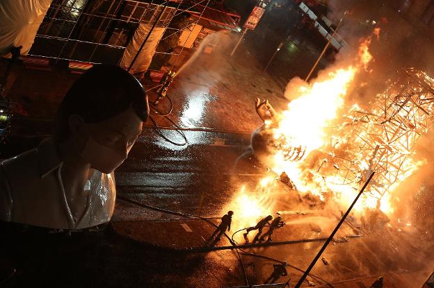 Cremà de alto riesgo en 86 fallas