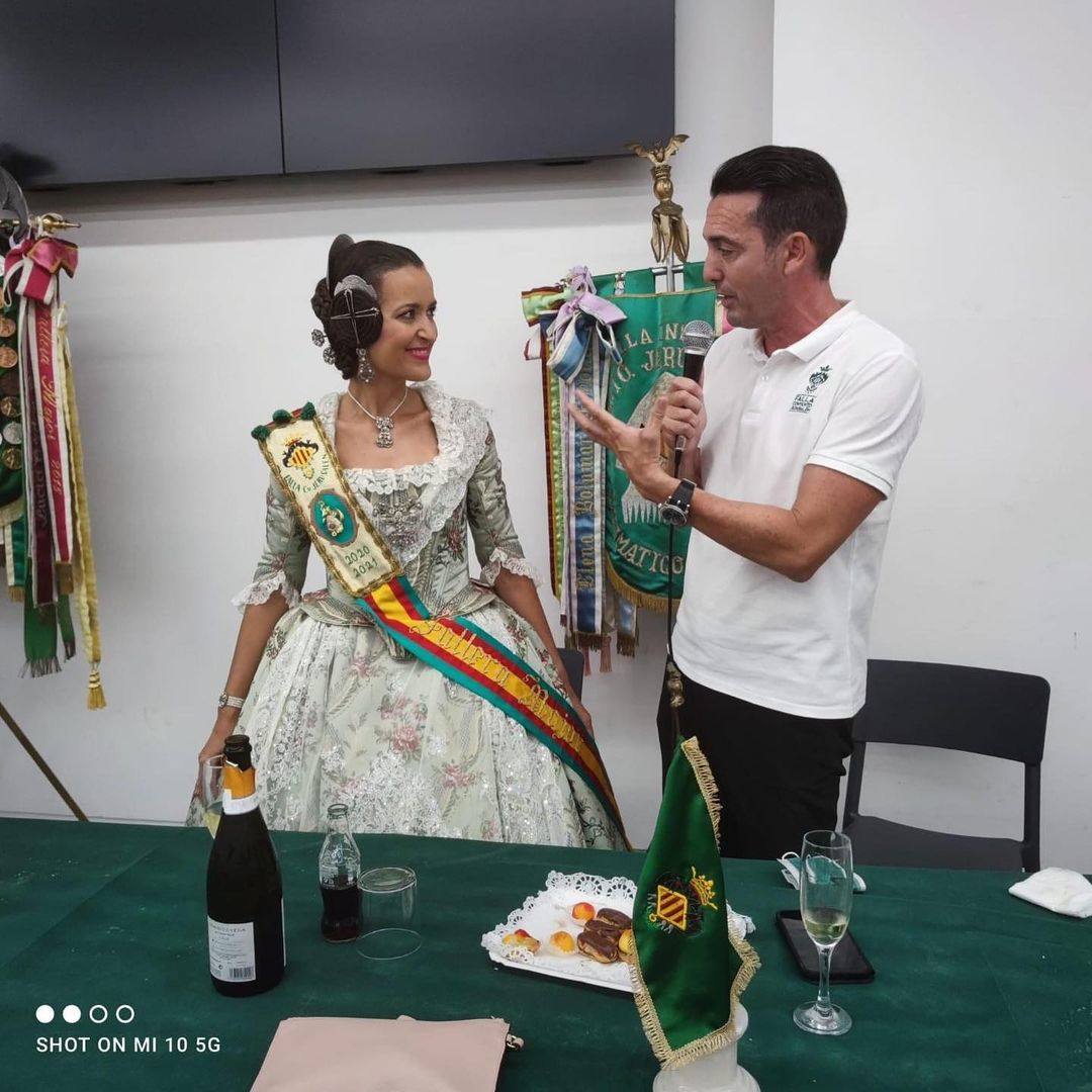 Ana Elorriaga y Paco Segura en la comida de hombres en Convento Jerusalén