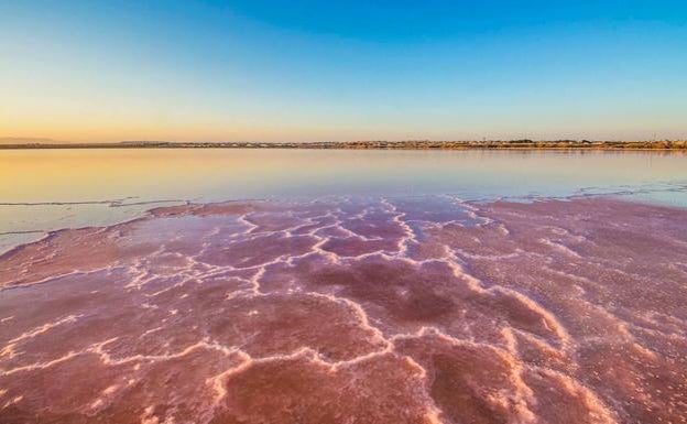 Laguna Rosa de Torrevieja. 