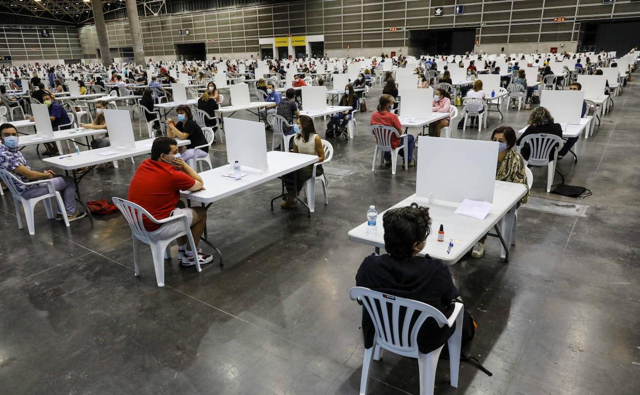 Unas oposiciones en Feria Valencia. 