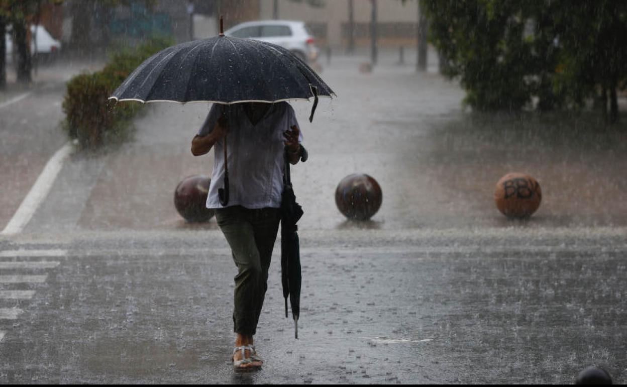 Lluvias en Valencia.