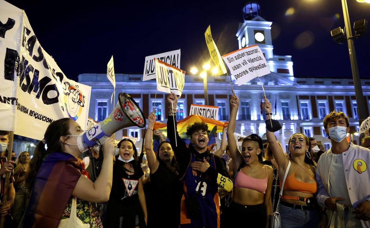 Manifestación en Madrid contra la homofobia el pasado 7 de septiembre. 