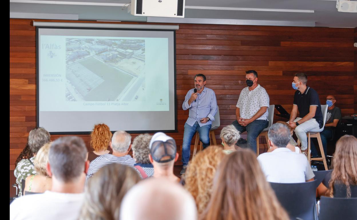 Vicente Arques presenta los proyectos deportivos de l'Alfàs del Pi